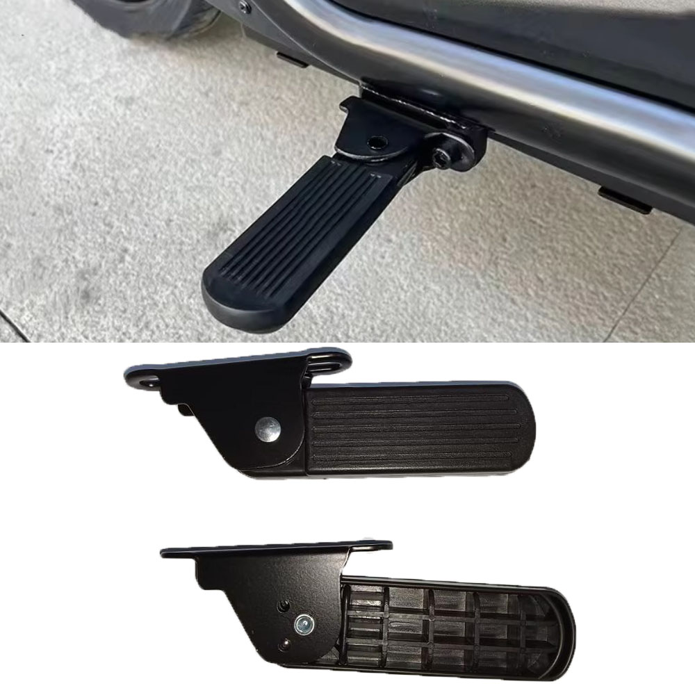 1 Pair Universal Motorcycle Bike Foldable Pedals 5/7cm Rear Seat Foot Support Pad Pedal Electric Vehicle Rear Foot Pedals