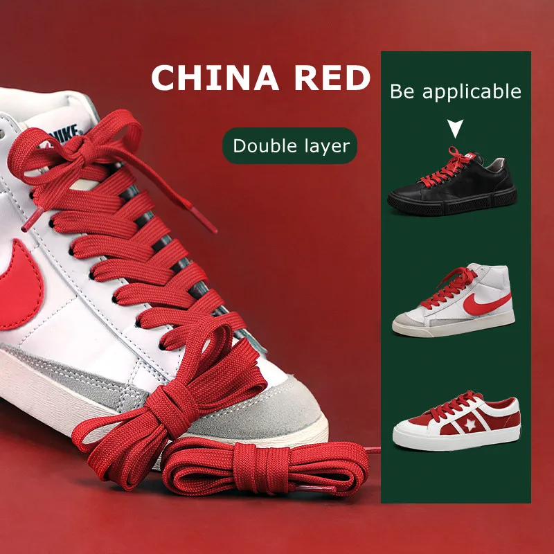 1 Pair Flat Shoelaces Classic Shoe Laces Fit Fashion Solid Sports Shoelace Casual Unisex Shoe Strings Shoe Accessories