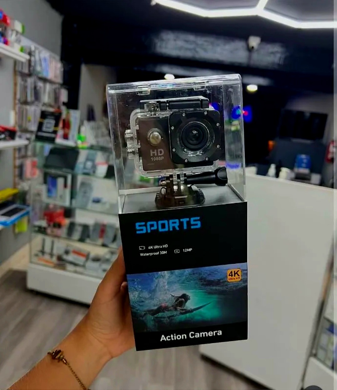 4K Sports Action Camera HD 1080P | Waterproof Mini Camcorder | Full HD Video Recording Camera for Bike, Travel, Vlog & Adventure