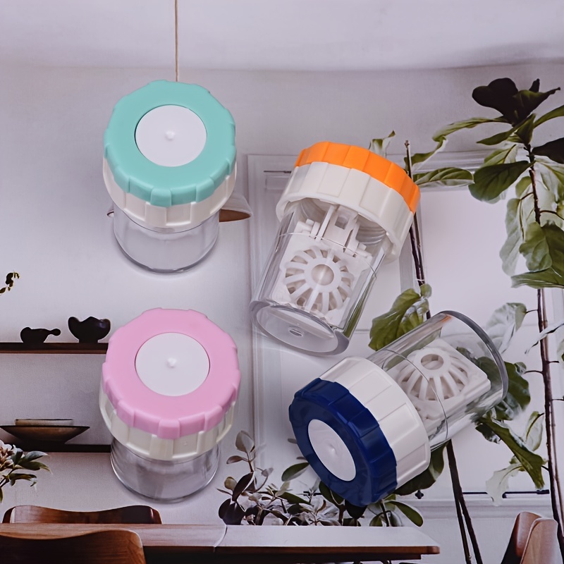 Small Contact Lens Cleaner Portable Hand Rotating Contact Lens Box Hand Cleaner Glasses