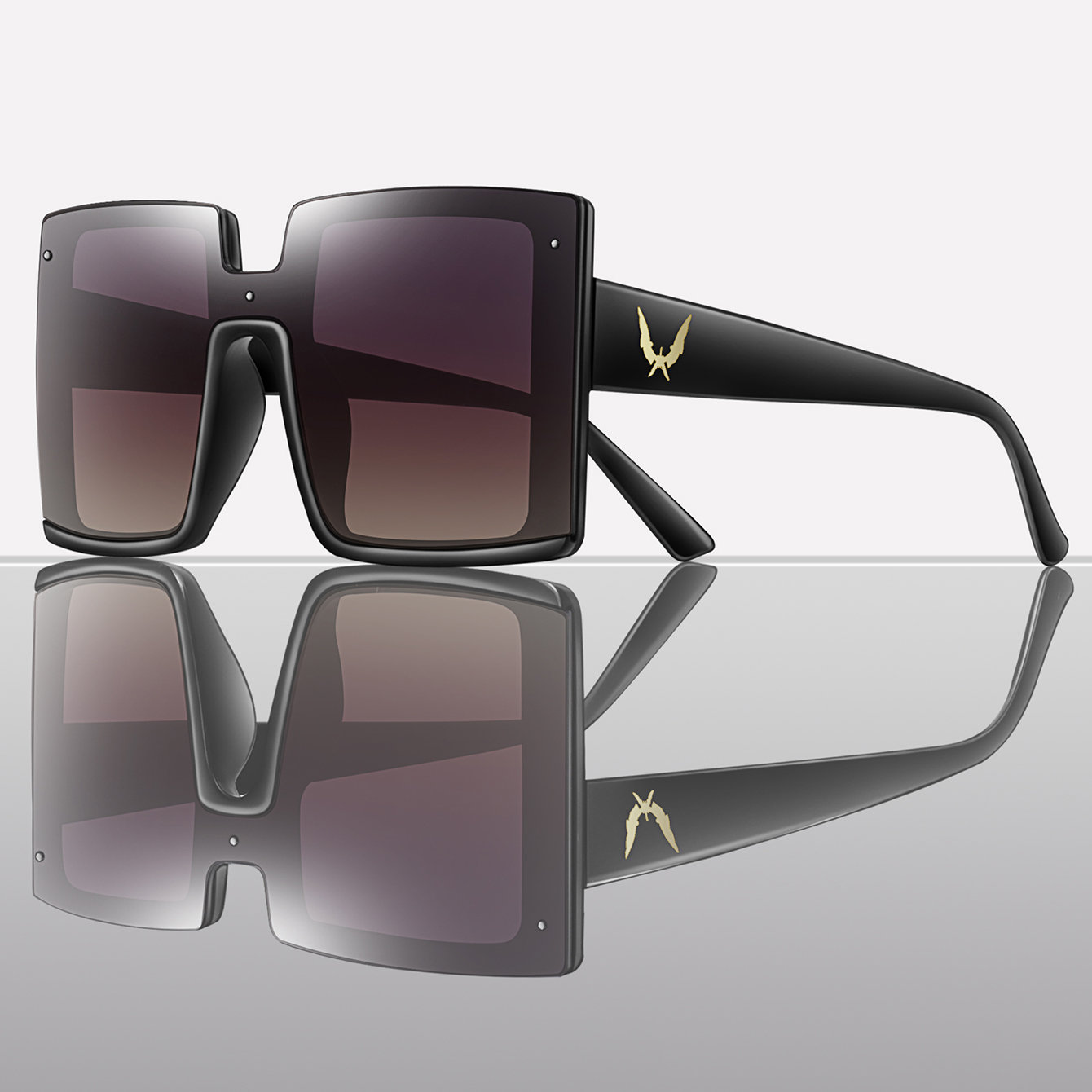 Casual Square Sunglasses Fashion Vacation Shades for Women Men Trendy Large Shades for Daily Outfit Shopping Party Travel Beach