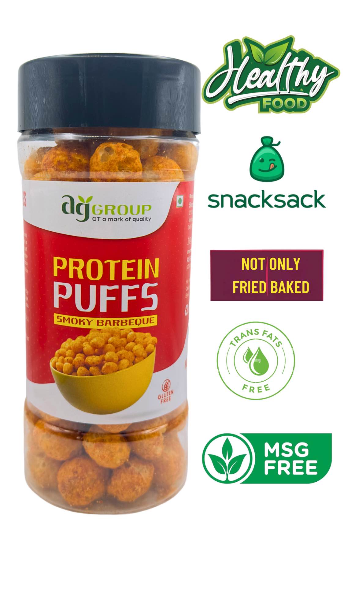 Protein Puff Barbeque Flavor- 80gm