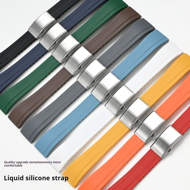 CTS Watch Band for Water Ghost for Liquid Silicone Universal Bracelet 20mm 22mm Sport Diving Strap For Cut To Size