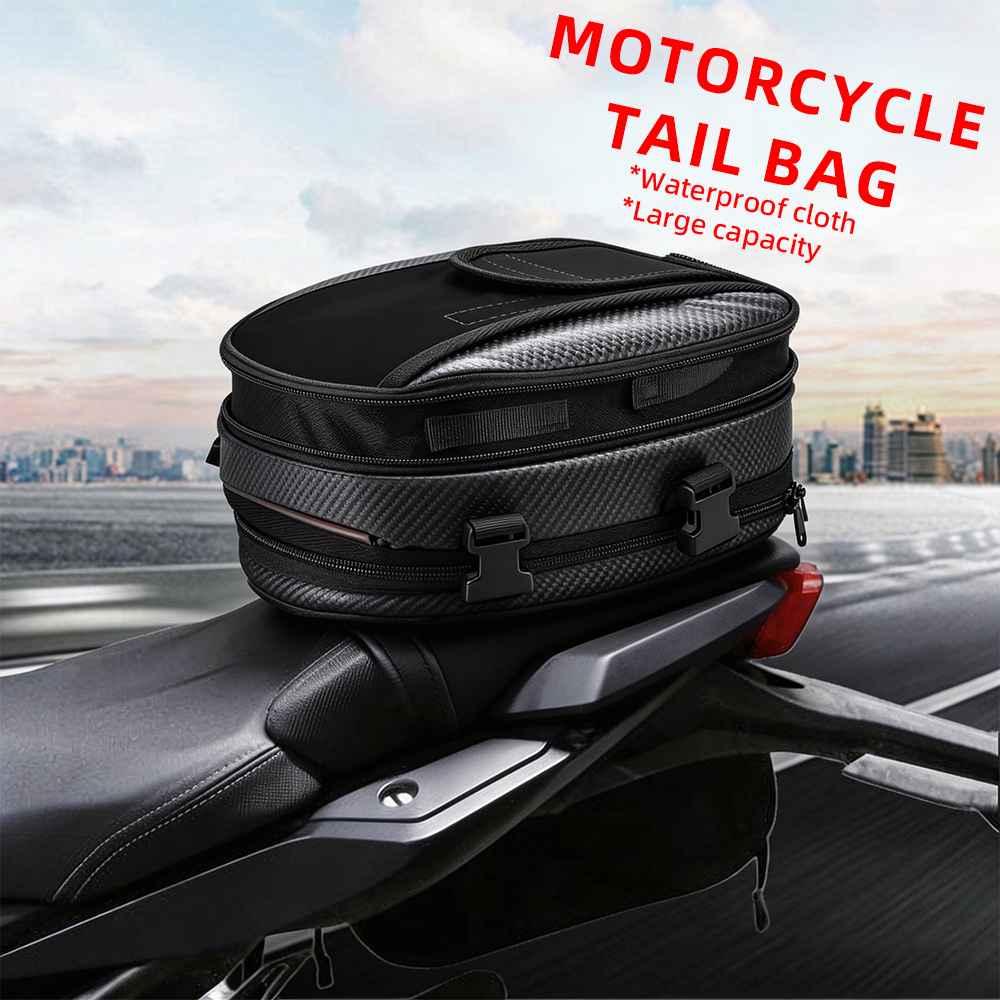 Waterproof Motorcycle Tail BagTail Travel Rider Luggage Rear Back Seat Bag For BMW Honda Yamaha Kawasaki KTM