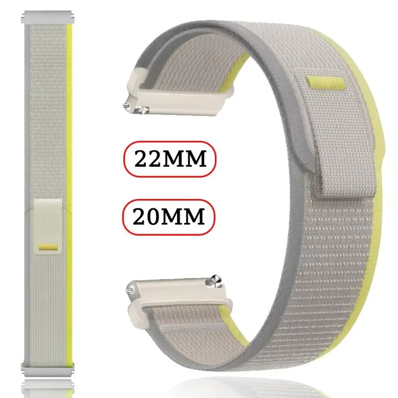 2022mm Trail Nylon Loop Strap For watch 5/S4-3-2-1 Sport Comfortable Band For Watch Lite/ Watch 5/S Correa