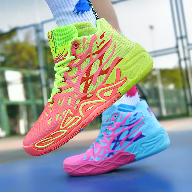 Men's Basketball Shoes Lightweight Sneakers Unisex Training Footwear Cushioning Non-slip Sport Shoes High Top Male Running Shoes