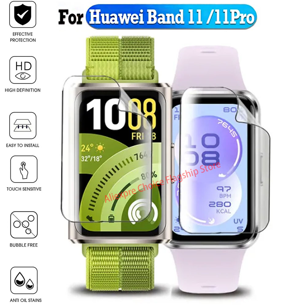 Soft Hydrogel Film Screen Protectors For Band 11 Pro Smart Watch Protective Film for band 11 10 9 8