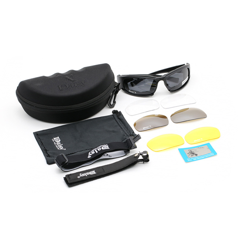 Military X7 Tactical Hunting Polarized Glasses Outdoor Shooting Goggles Riding Fishing Explosion proof Sports Sunglasses Bles Online DZ-38D-10