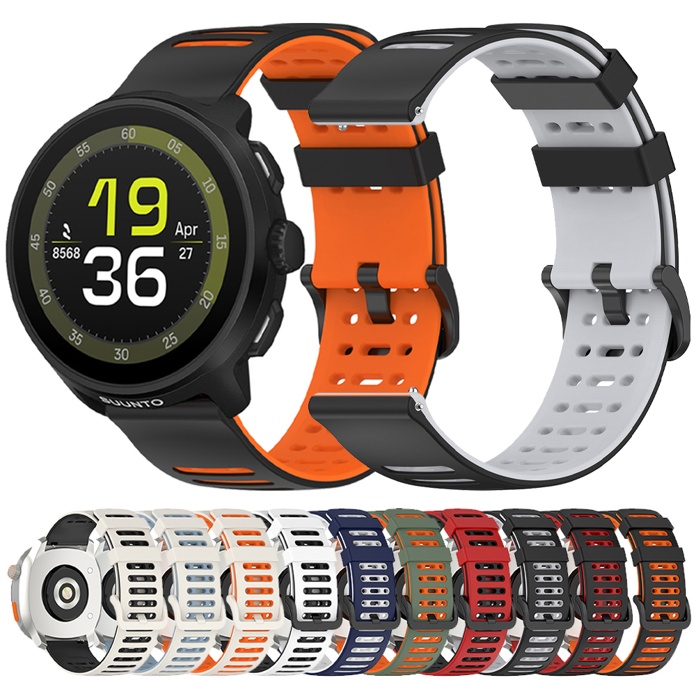 22mm Soft Silicone Watch Bands for For SUUNTO RACE Run/Ocean/5 9 PEAK PRO/VERTICAL/RACE S Smartwatch Sports Bracelet Accessories