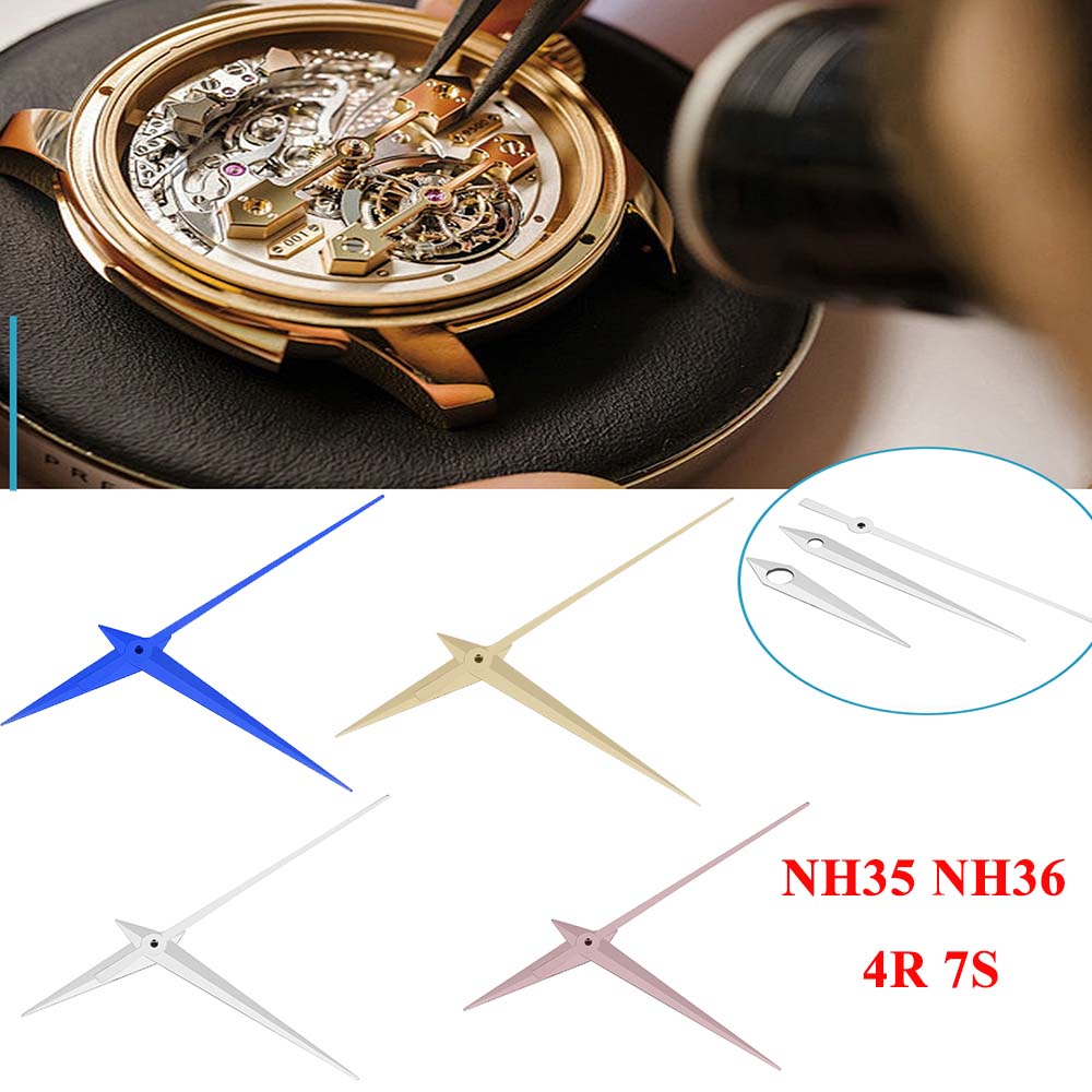 Mod NH35 Hands Rose Gold Silver Gold Watch Hands For NH35/NH36/4R/7S Movement Watches Pointers For SKX007 Diving watch Accessory