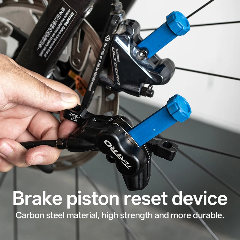 2in1 Bicycle Brake Pad Spreader Tool Durable Steel Rotatable Bike Oil Disc Piston Reset Hydraulic Brake Caliper Piston Extension