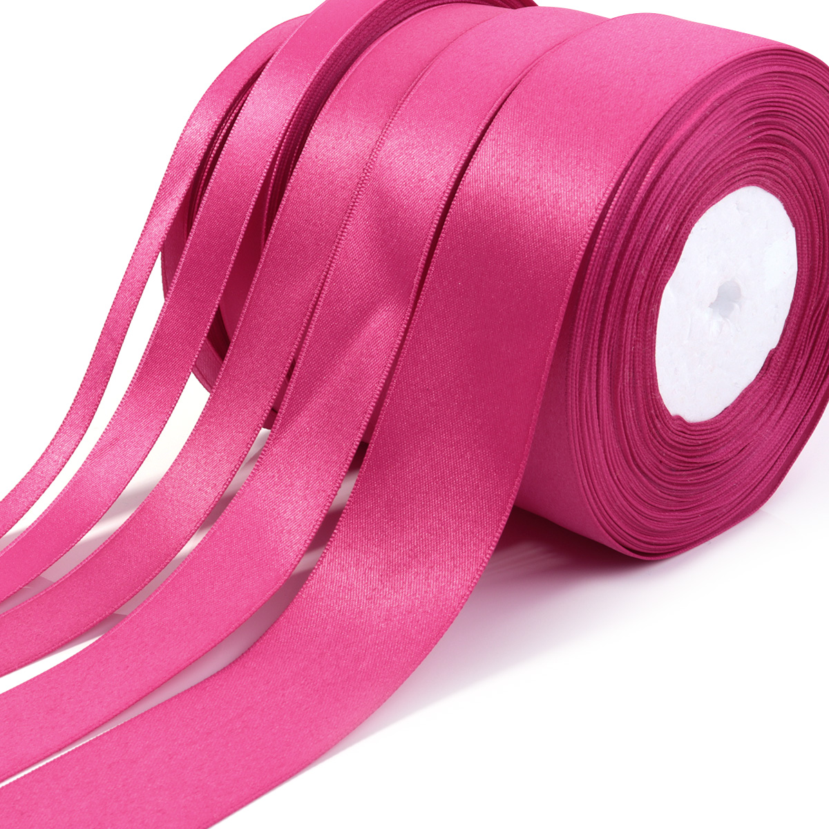 25Yards/Roll 1/1.5/2/2.5/3.8cm Satin Ribbons for Crafts Bow Handmade DIY Wrapping Party Wedding Decorative Supplies