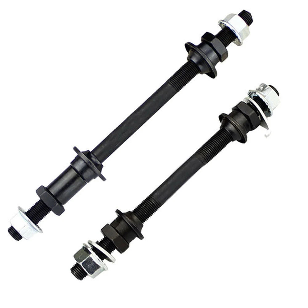 1pcs 150/180mm MTB Bike Front Rear Wheel Hub Axle Metal Bicycle Solid Spindle Shift Shaft Lever Cycling Replacement Accessories