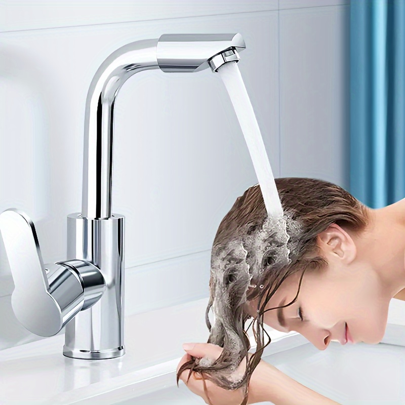 2-in-1 Sink Washbasin Universal Vegetable Basin Faucet Bathroom Faucet Washbasin Household Hot Cold Water Hot Cold Water Faucet