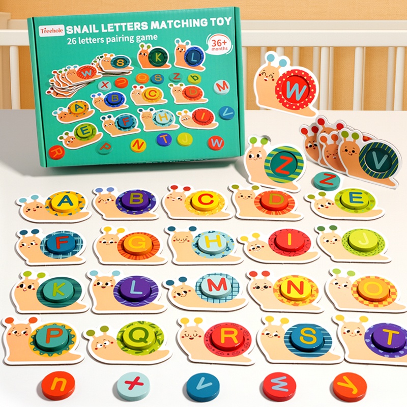 New Kids Alphabet Learning Toys 3D Letter Matching Puzzle Blocks Early Education Teaching Aids Toys and