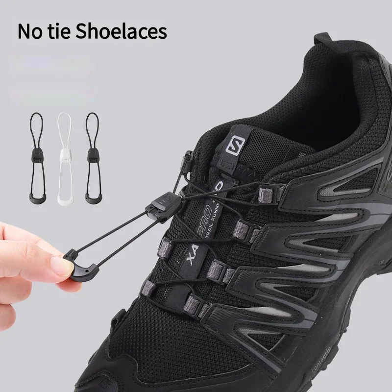 New No tie Shoe laces Round Tennis Laces Without ties Kids Quality Running Sneakers Shoelaces For Salomon