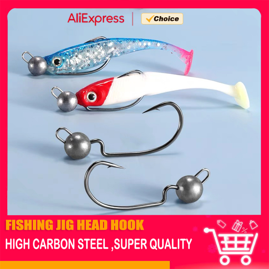 Lurestiker 20pcs 3.5G 5G 7g 10g 12g 14g 18g Colorful jigging head jig hook ,fishing tackle crank lure bait hooks for bass