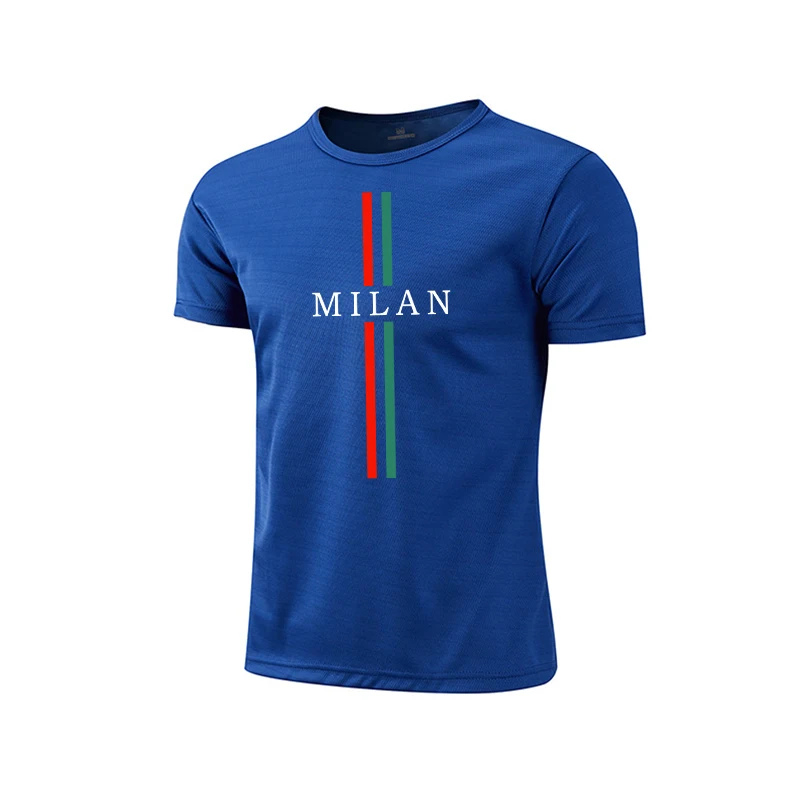 2026 Mens T-shirt Print Casual Exercise Tops Outdoor Jogging Clothing Summer Quick-Drying Mesh Tees Running Sportswear 8 Colors