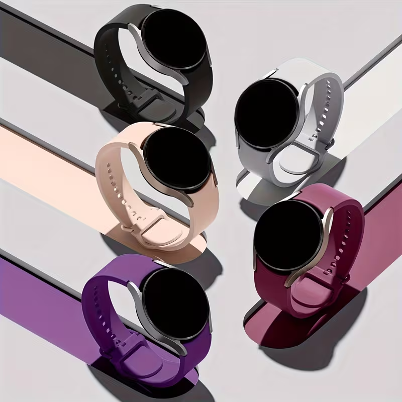 Sport No gap band For Watch 7 6 5 4 FE 44mm 40mm 5 pro 45mm 20mm Bracelet Silicone Strap Watch 6-4 classic