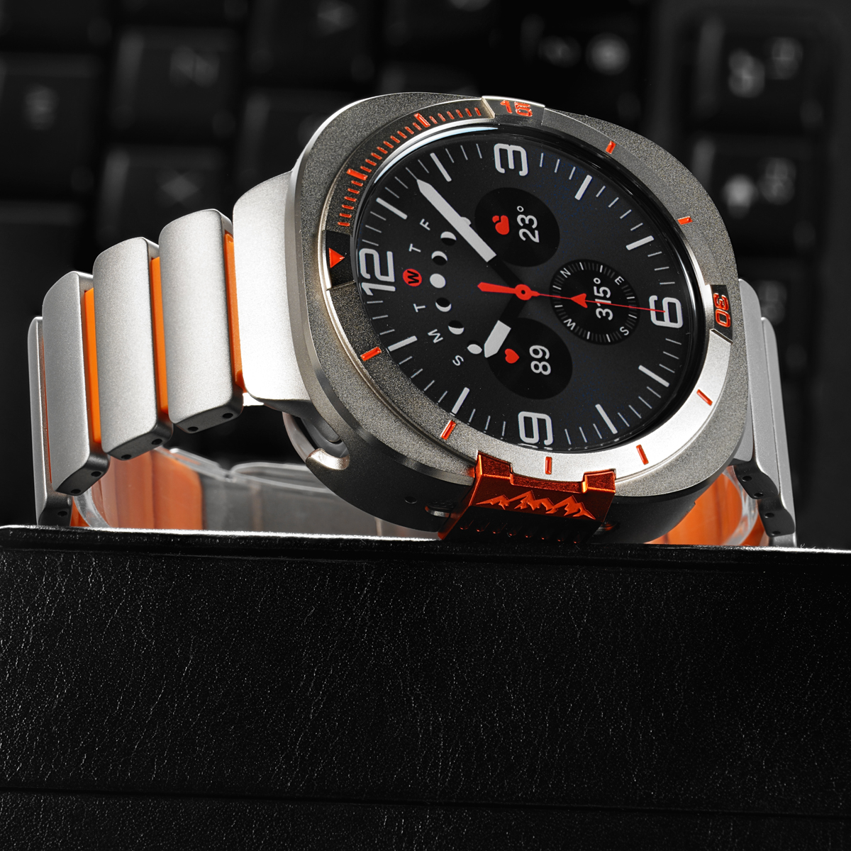 Titanium Strap+Metal Case For Ultra 2025 47mm Metal Magnetic Business Alloy+PC Hard Cover Watch 7 Ultra 47
