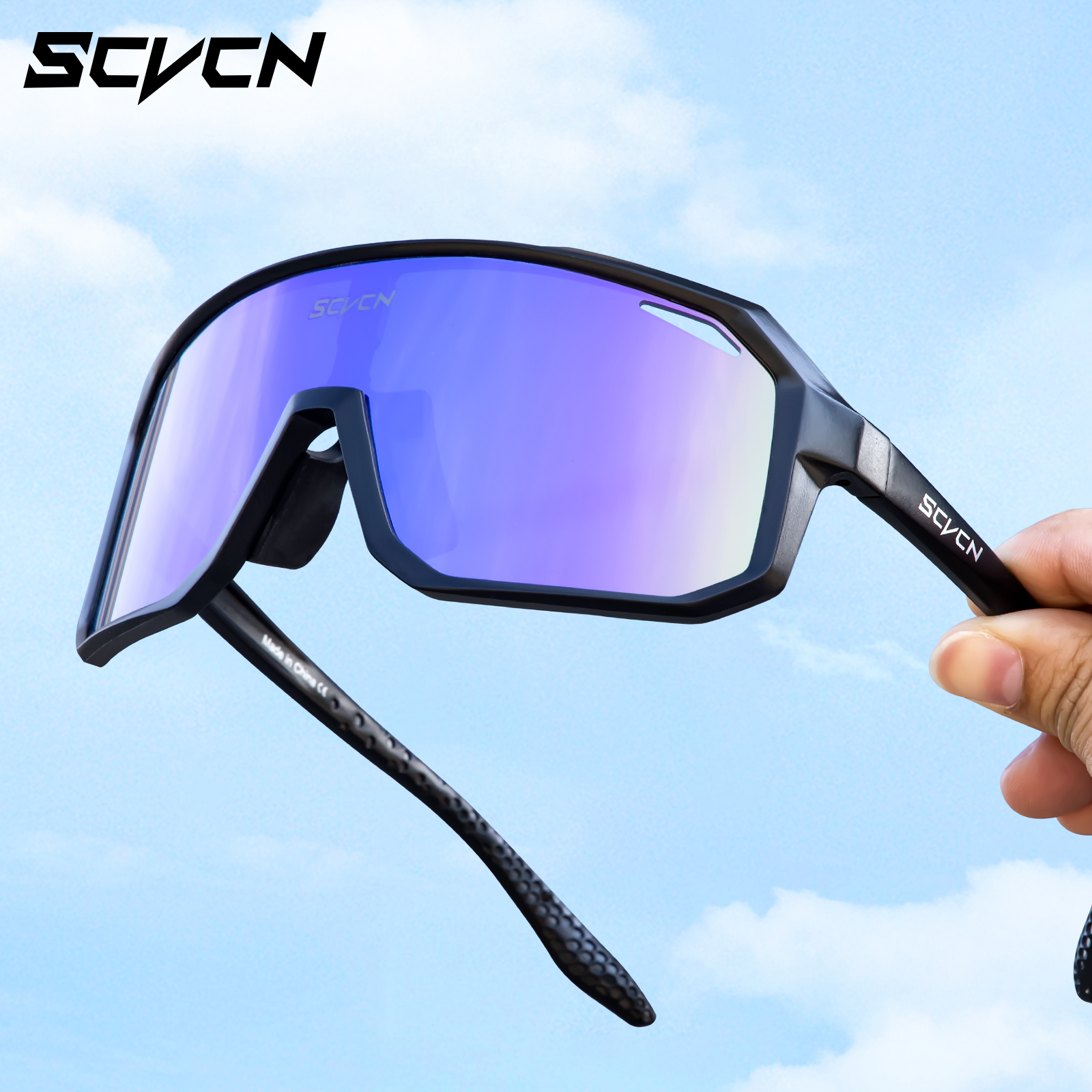 SCVCN 2025 NEW Cycling Glasses for Men Bicycle Eyewear Mountain Bike Cycling Goggles UV400 MTB Polarized Road Sunglasses Women