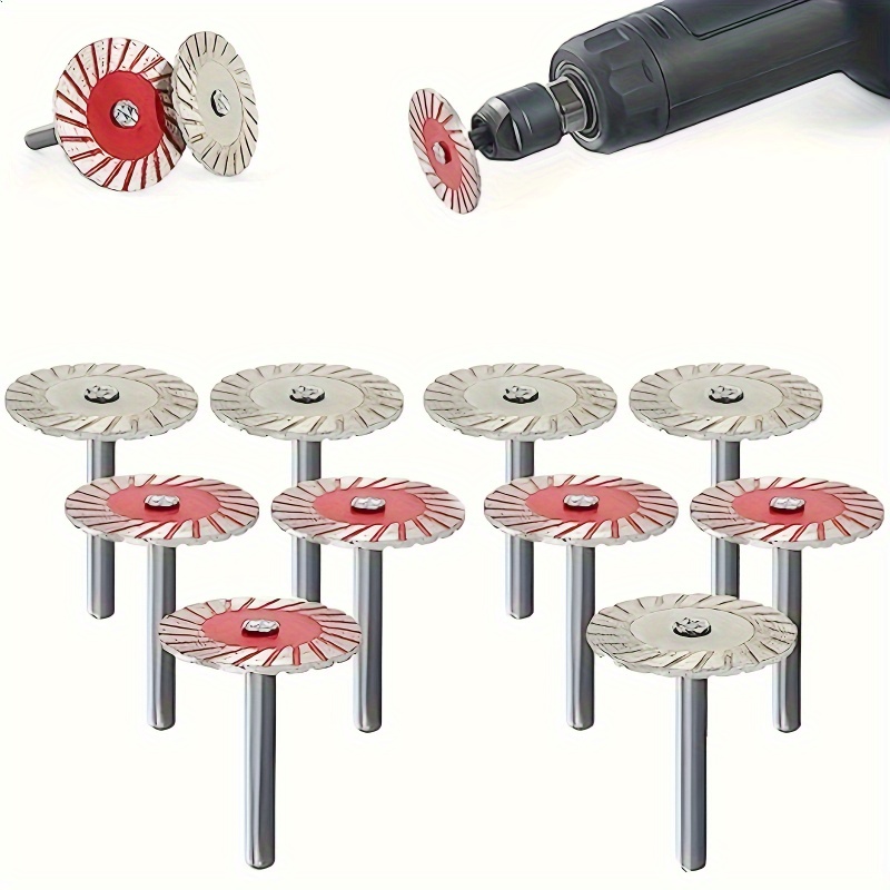5Pcs Diamond Turbo Mini Stone Carving Blade Cutting Disc Wheel for Granite Marble Ceramic Tile