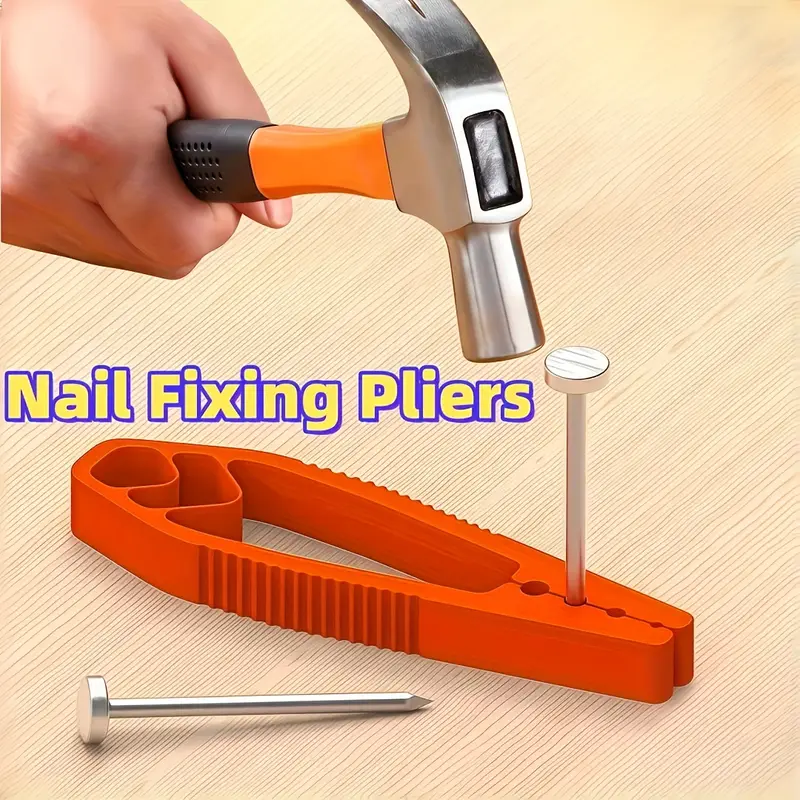 3-Color Portable Nail Fixing Tool - Woodworking Clamp for Nails/Ornaments, Hand Protection & Furniture Repair Small Tool