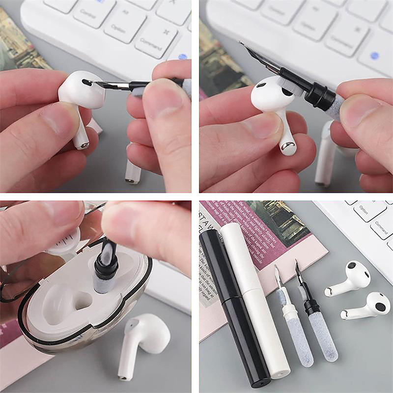 1pcs Multifunctional Headphone Cleaning Pens Bluetooth Earphone Cleaning Tools Phone PC Screen Keyboard Integrated Cleaning Tool