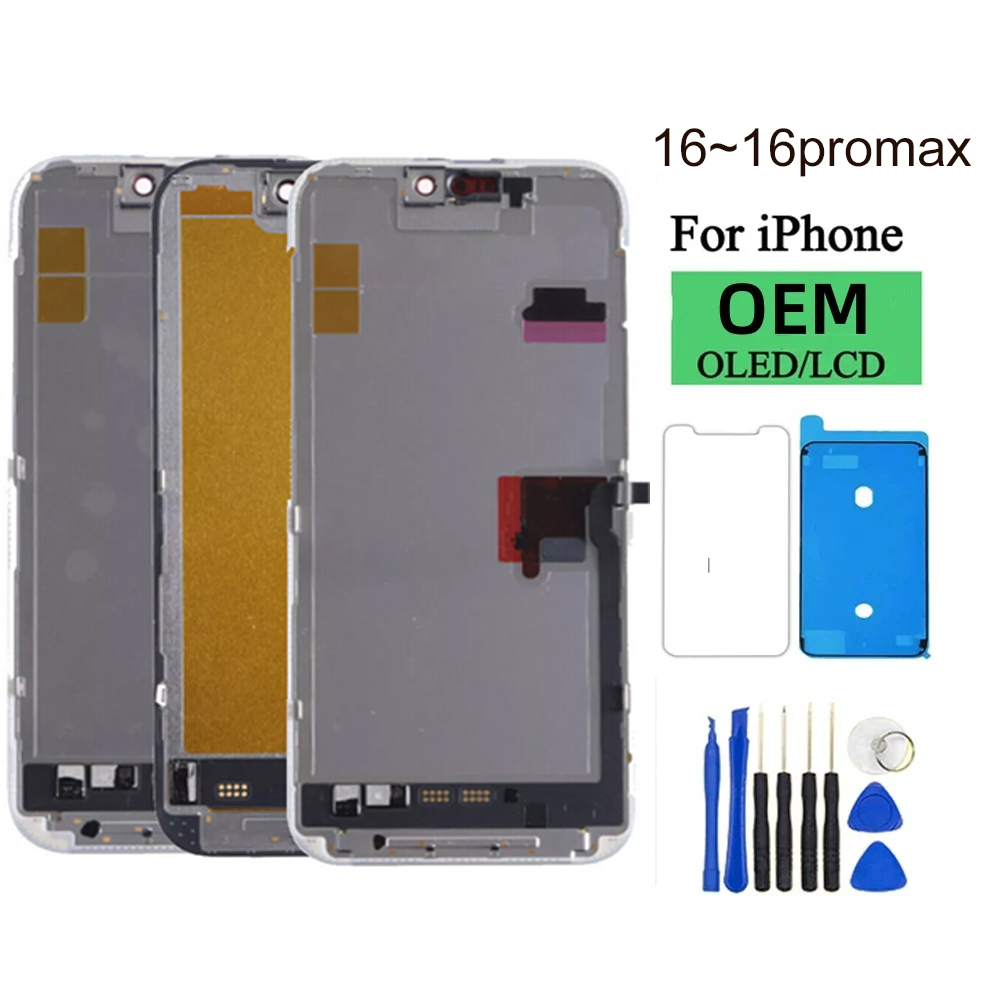 incell For Iphone 16 Pro 16Plus LCD Display Touch Screen Digitizer Assembly For Iphone 16 16 Promax LCD Screen Replacemeent
