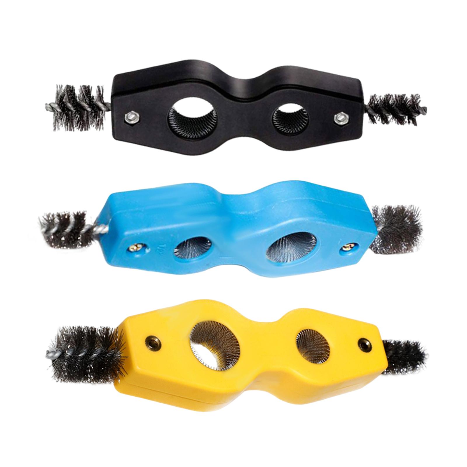 Car Battery Brush Cleaner Durable Anti Corrosion Remove Rust Portable Fit for Copper Pipes Inside Outside Thread Soldering Auto
