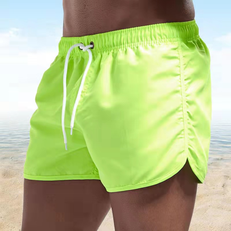 2024 New Running Swim Shorts Summer Men's Fashion Beach Shorts Polyester Quick Dry Multicolour Sports Three Quarter Shorts Men