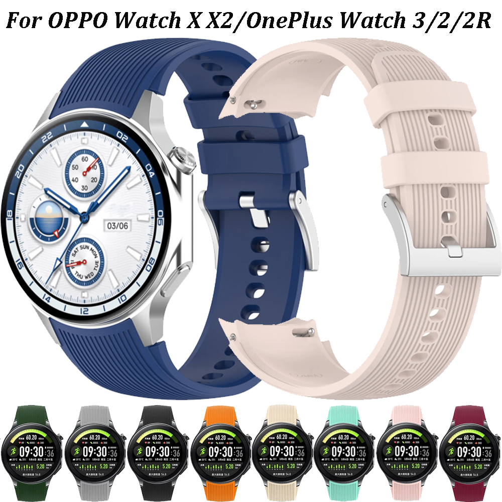 Official Silicone Strap For Watch X X2 Sports No Gap Bracelet Wristband Belt For Watch 3/2/2R Correa Accessories