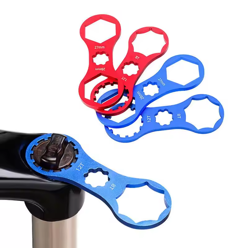 Ultralight Aluminum Alloy Front Fork Wrench for Suntour XCM/XCR/XCT/RST Mountain Bike Fork CAP Spanner Disassembly Repair Tool