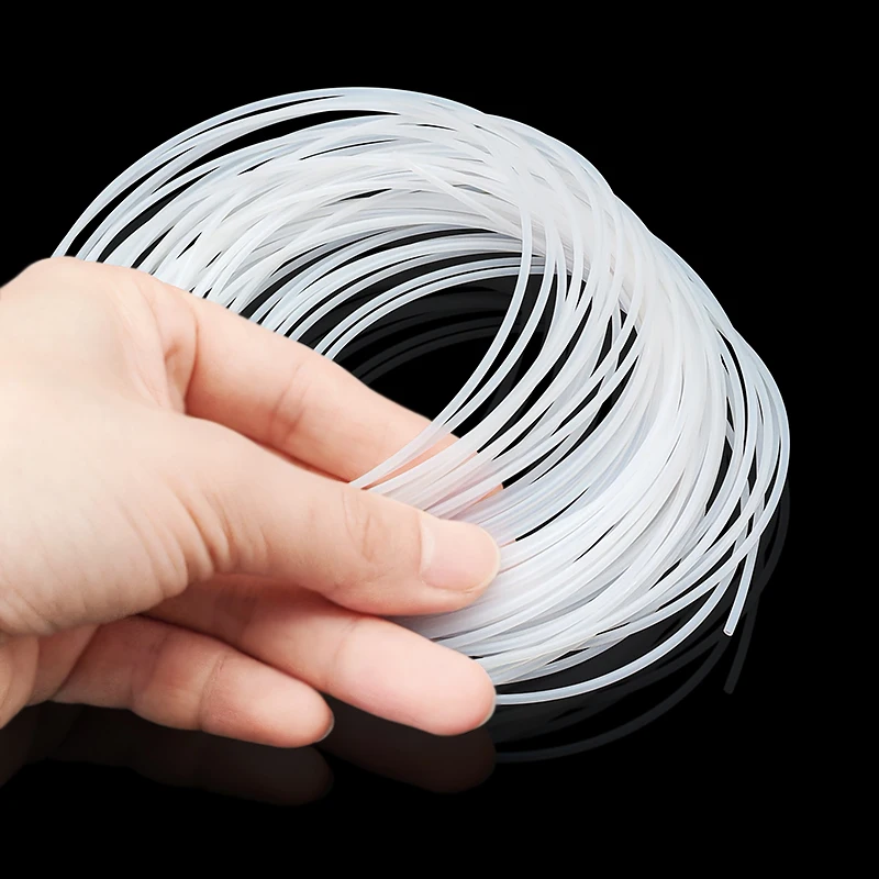 1M/3M/5M PTFE Teflonto Capillary Tube ID 0.3mm-6mm High Temp Resistant Corrosion Proof Insulated Anti-Aging Rigid Pipe