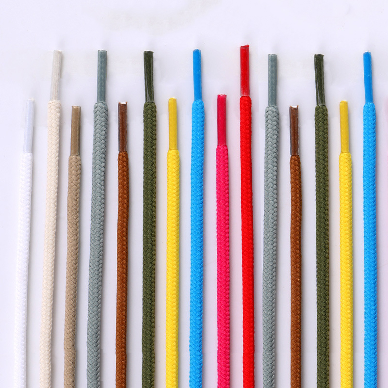 Classic Durable Round Shoelaces Outdoor Hiking Shoelace High-Quality Shoelaces for Sneakers and Basketball Shoes 1Pair