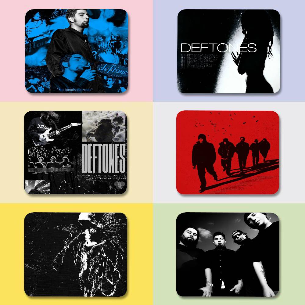 Hop Singer Star D-Deftones Mini Mouse Pad Office Mousepad Small With Stitched Edge Non-Slip Base For Home Computer