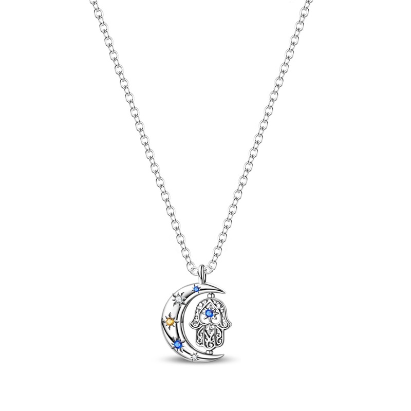 2026 New 925 Sterling Silver Moonlight Guardian Zircon Necklace For Women Birthday Anniversary Jewelry Gifts