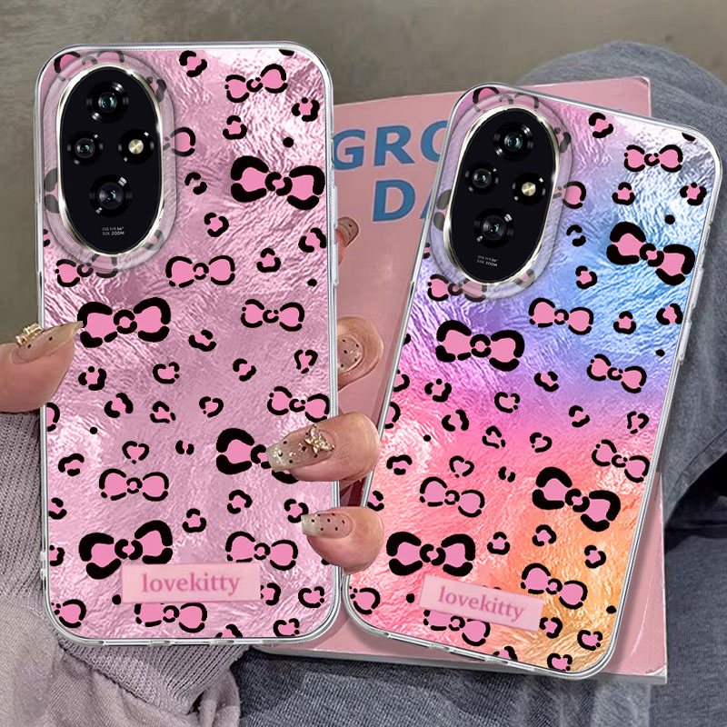 Pink Leopard Print Phone Case for 400 200 Smart Magic 5 Magic6 Magic7 X9a X9b X9c X8a X8b X7c Back Cover Cute Fundas Bags