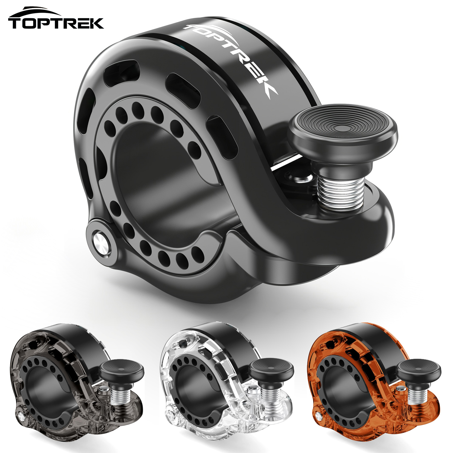 Toptrek New Upgrade Bicycle Bell 110dB Loud Bicycle Horn Innovative Cycling Safety Mini MTB Road Bike Bell Bicycle Accessories