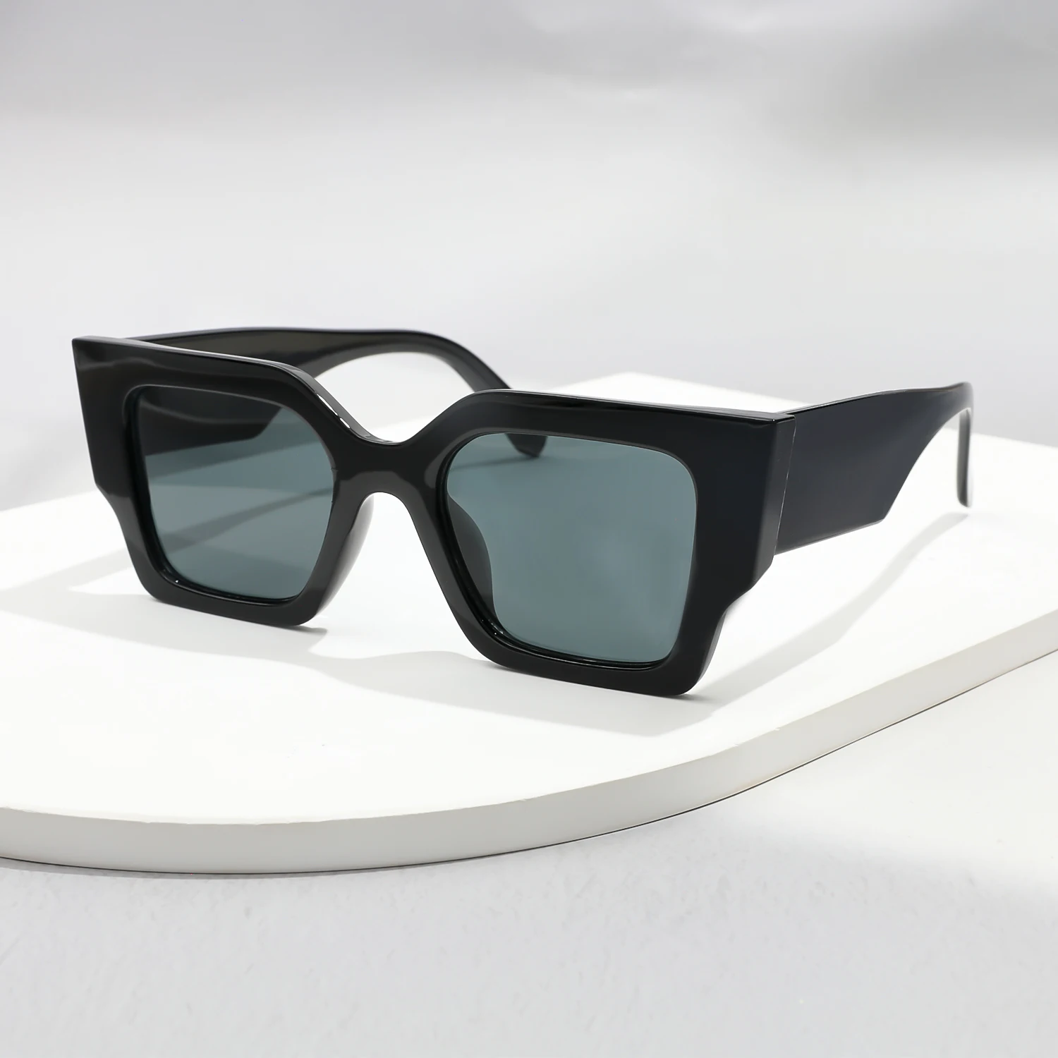 New Vintage Sunglasses Women Men Square Big Frame Sun Glasses Female Brand Designer Retro Shades Fashion Cat Eye Oculos De Sol