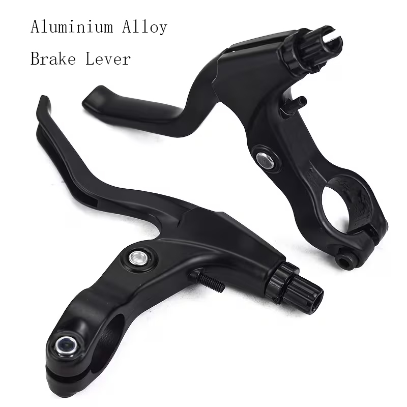 1pair Durable Aluminum Alloy Brake Levers with Extended Handles BMX Folding Bicycle Speed Racing Brake Handle Bike Parts
