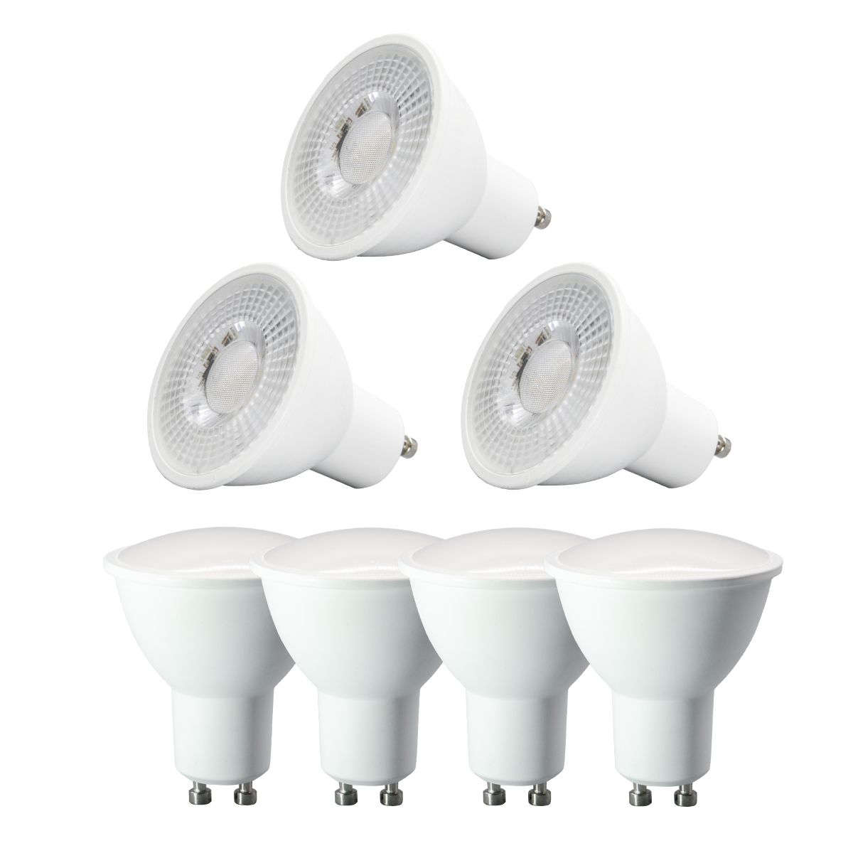 8PCS GU10 0-100% Dimming Lamps Led Spotlight Dimmable AC 220V Lamps 3W 5W 7W 9W Daylight Cool Lighting for Home Decoration