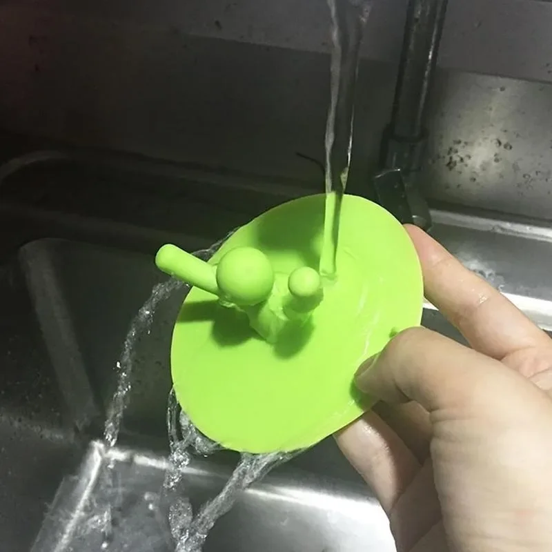 Silicone Bathtub Floor Drain 3 Colors For Kitchen Bathroom Accessories Hair Stopper Portable Kitchen Sink Stopper Drain Plug