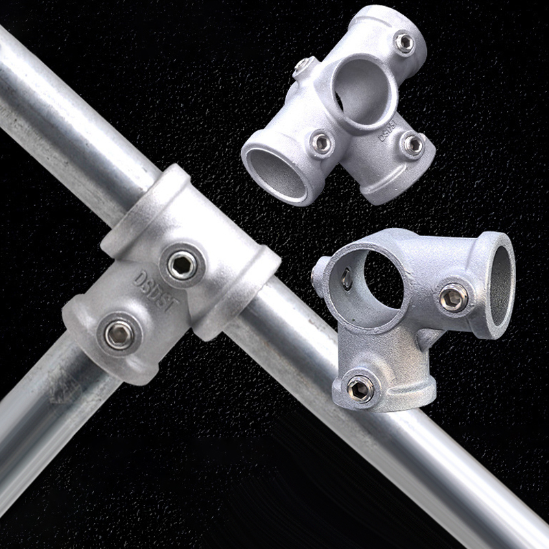 1Pc Aluminum Alloy Connector Elbow Tee Base Flat Three-dimensional Fitting Connection Fastener 20/25mm Steel Tube Shelf Parts