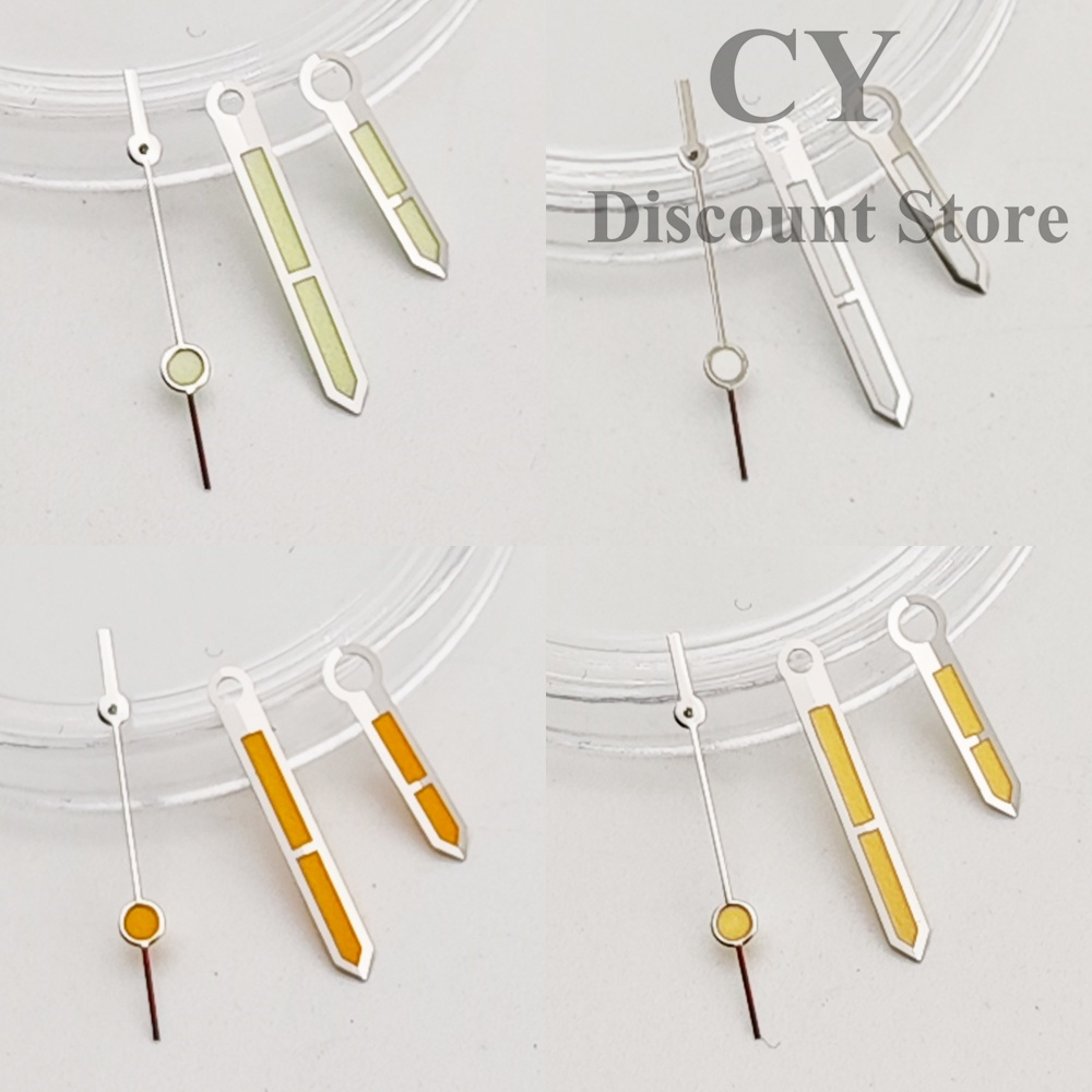 NH35 Watch Hands yellow silver color Green Luminous hands Fit NH35 NH36 Miyota 8215 DG 2813 ETA 2824 2836 Movement