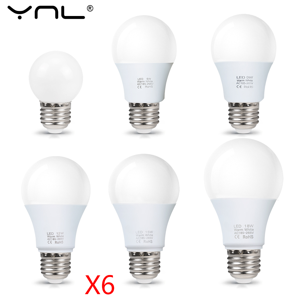 10pcs LED Bulb Lamps AC220V E27 E14 3W 6W 9W 12W 15W 18W 20W Lampada Bombilla Living Room Home Luminair AP 220V