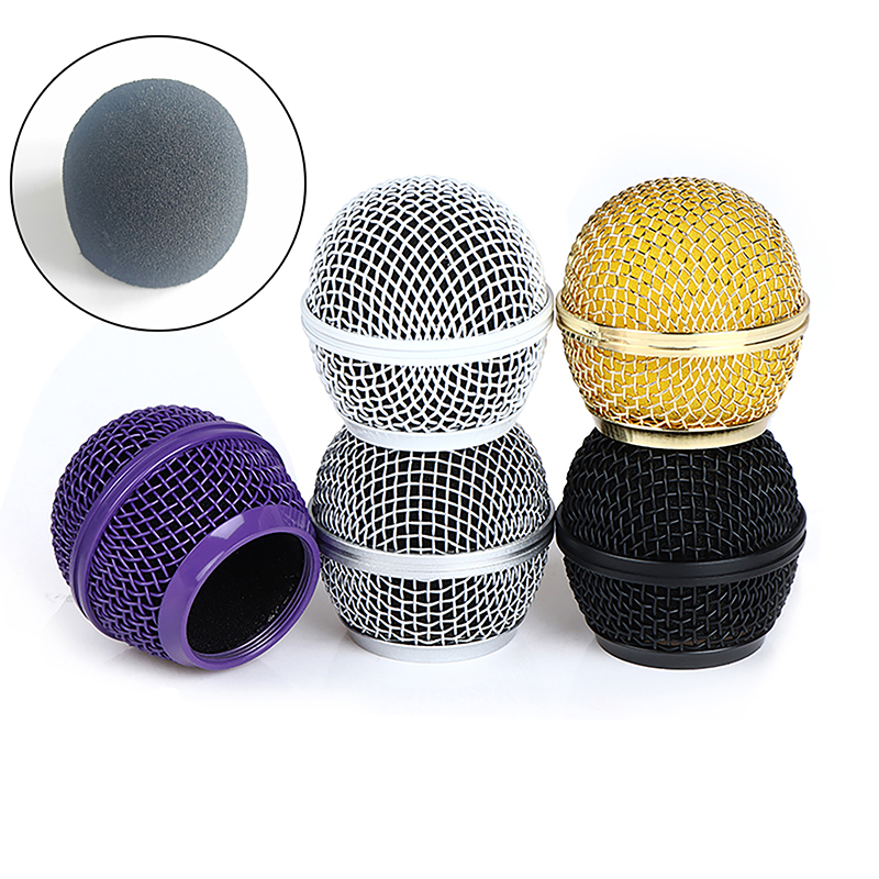 1 Pcs For Shure SM58 Wireless Microphone Replacement Metal Microphone Grille Replacing Professional Party Mic Head Part