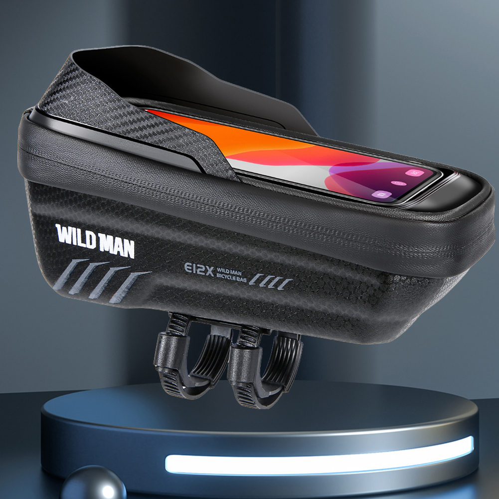 1L Bicycle Front Frame Bag with Quick Release Bicycle Upper Tube Bag Reflective Bike Top Tube Bag Road Bike Accessories