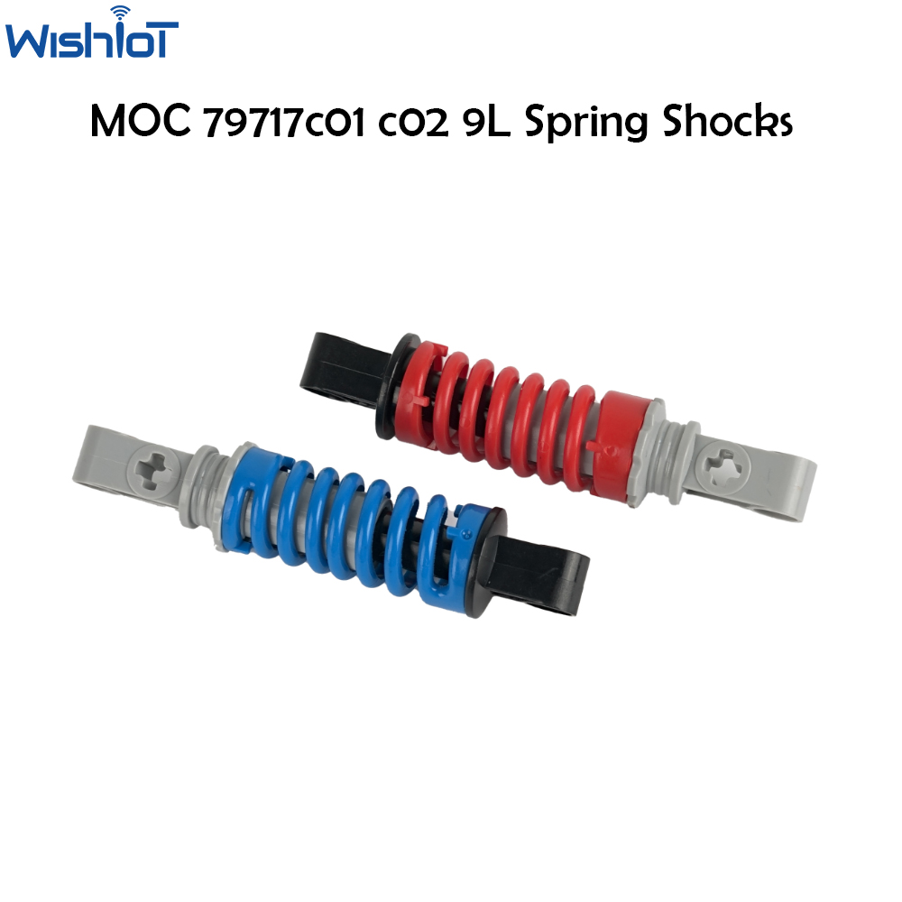 MOC 9L shock absorber with blue/red spring block Technical parts for SP3 RR1000 model car block (79717c01 79717c02)