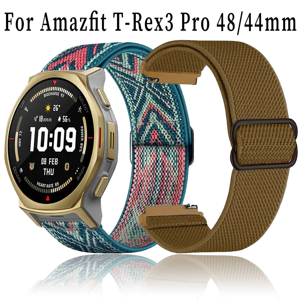 20mm 22mm Nylon Strap For Amazfit Active Max/T-Rex3 Pro 48mm 44mm Breathable Band For Samsung Galaxy 7 6 5 4/Amazfit Helio Bip 6